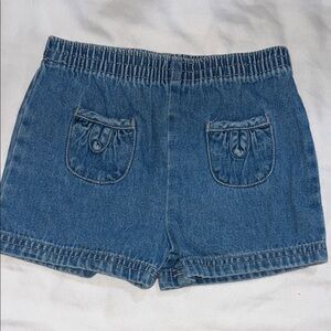 Vintage Faded Glory Blue Denim Shorts for Baby Girl ( Pockets on Front )